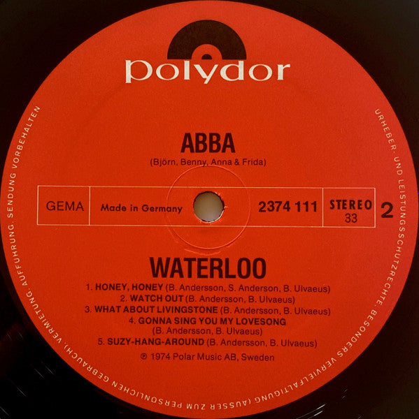 ABBA, Björn & Benny, Agnetha & Anni-Frid - Waterloo (LP Tweedehands)