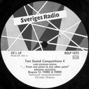 Various - Text-Sound Compositions 4: Stockholm 1969 (LP Tweedehands)