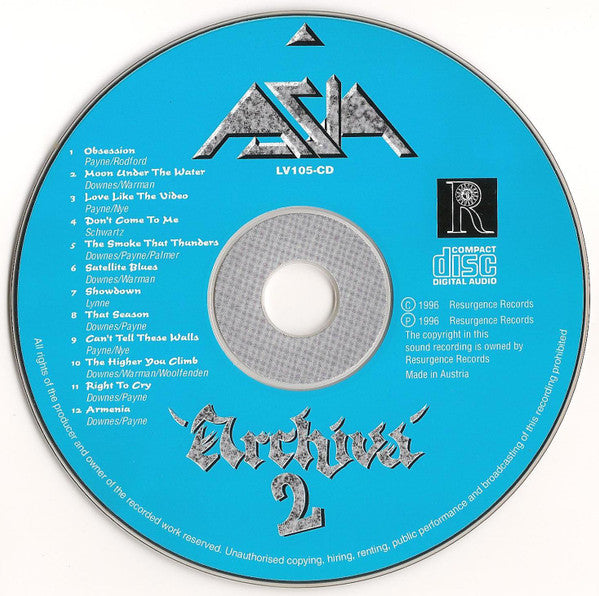 Asia - Archiva 2 (CD)