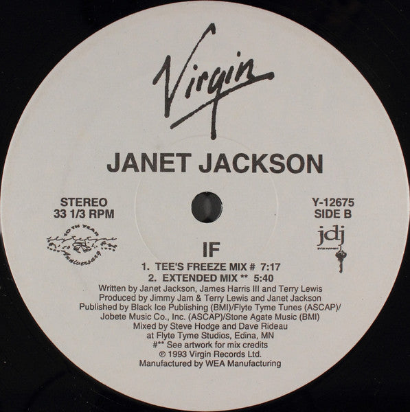 Janet Jackson - If (12" Tweedehands) - Discords.nl