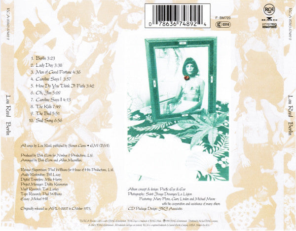 Lou Reed - Berlin (CD Tweedehands)