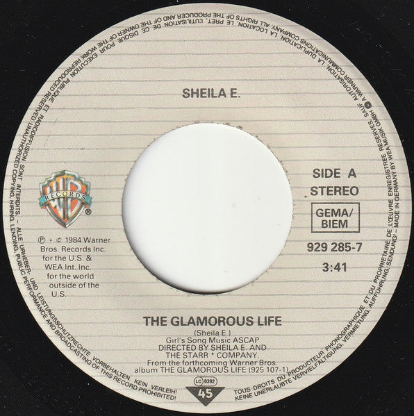 Sheila E. - The Glamorous Life (7-inch Tweedehands)