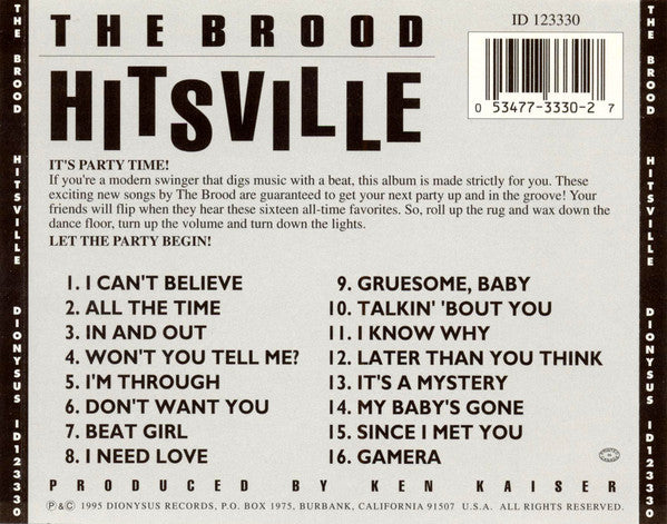 Brood (3), The - Hitsville (CD Tweedehands)