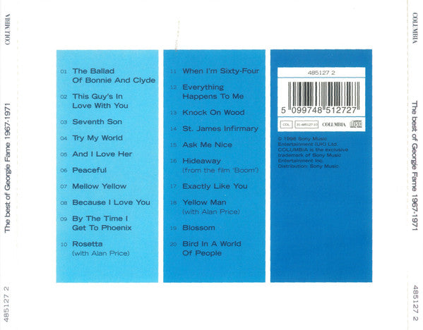 Georgie Fame - The Best Of Georgie Fame 1967-1971 (CD) - Discords.nl