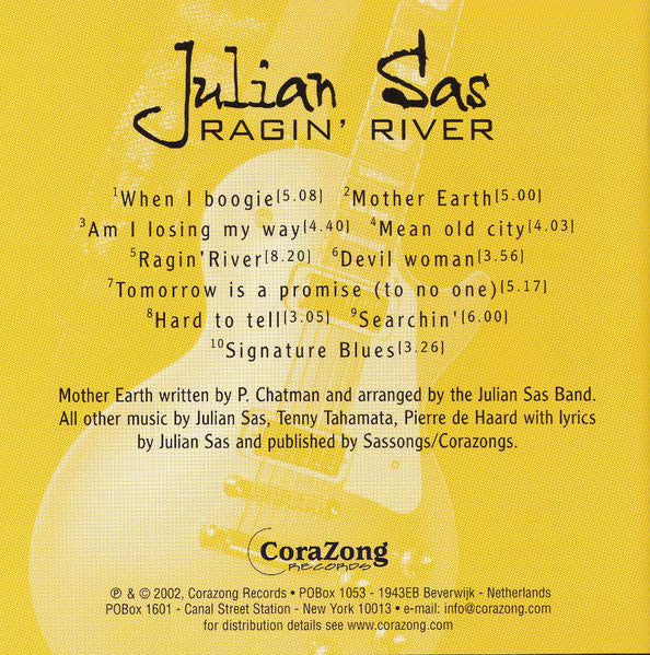Julian Sas - Ragin' River (CD) - Discords.nl