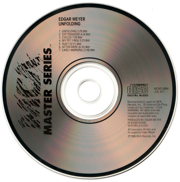 Edgar Meyer - Unfolding (CD Tweedehands)