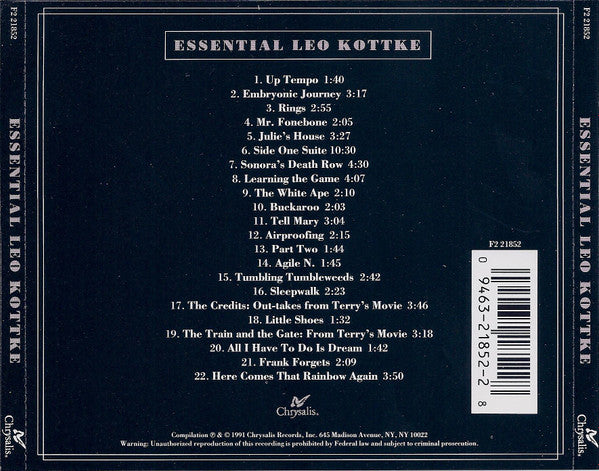 Leo Kottke - Essential Leo Kottke (CD Tweedehands) - Discords.nl