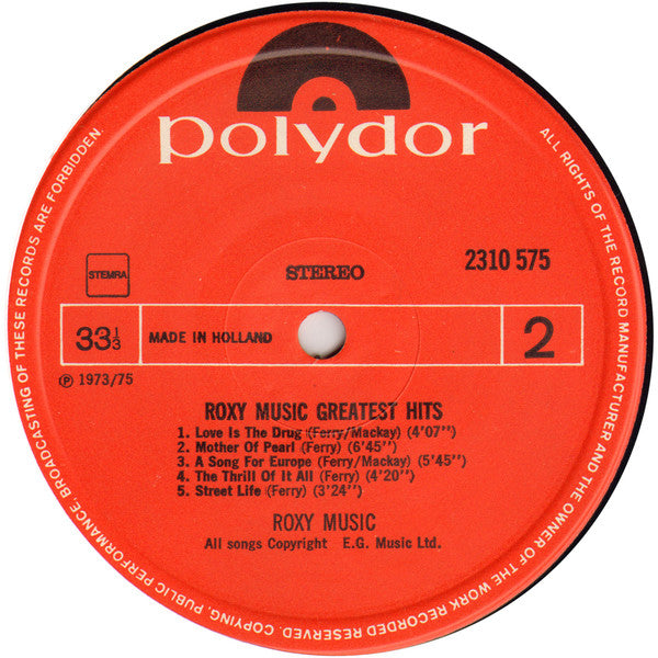 Roxy Music - Greatest Hits (LP Tweedehands)