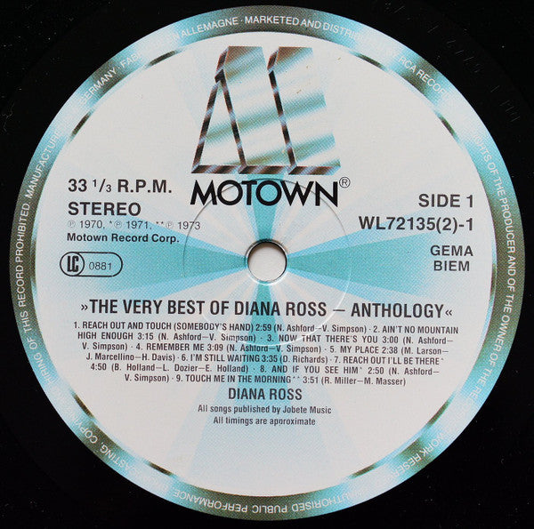 Diana Ross - The Very Best Of Diana Ross - Anthology (LP Tweedehands)