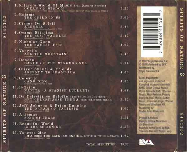 Various - Spirits Of Nature 3 (CD Tweedehands) - Discords.nl