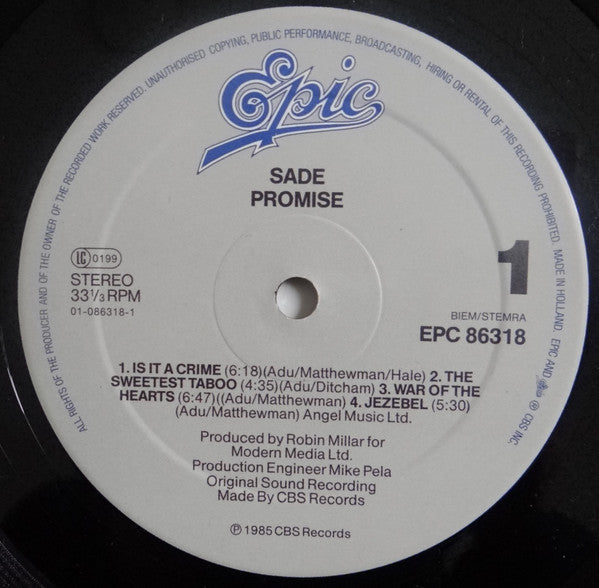 Sade - Promise (LP Tweedehands)
