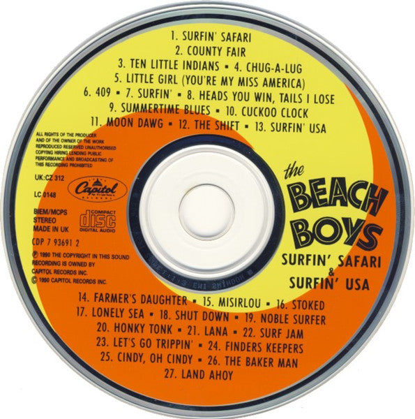 Beach Boys, The - Surfin' Safari & Surfin' USA (CD Tweedehands)