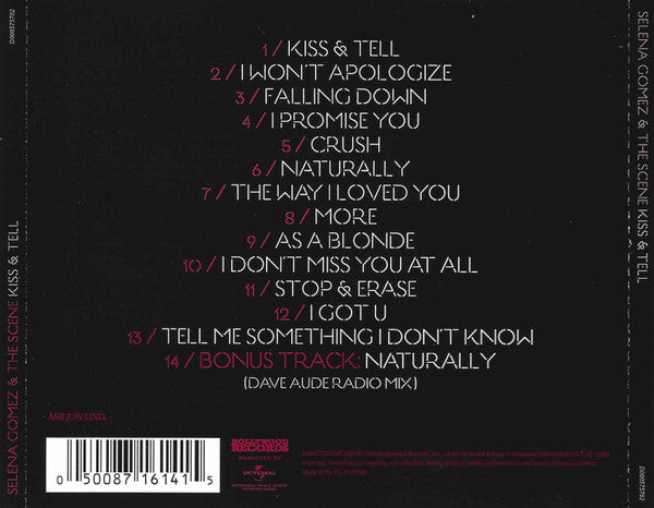Selena Gomez & The Scene - Kiss & Tell (CD Tweedehands)