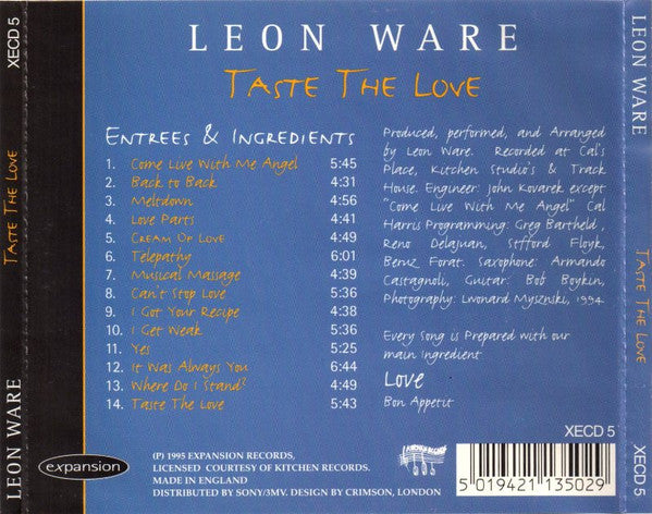 Leon Ware - Taste The Love (CD Tweedehands)