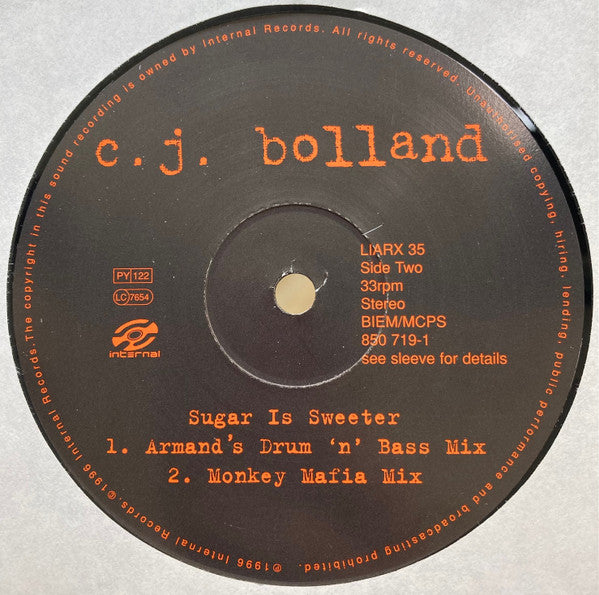 CJ Bolland - Sugar Is Sweeter (LP Tweedehands)