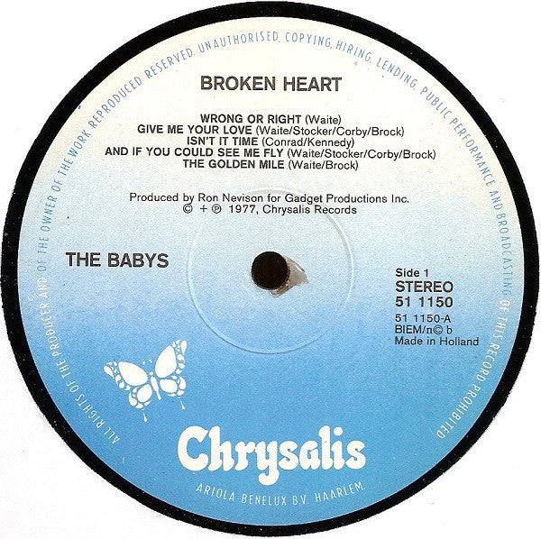 Babys, The - Broken Heart (LP Tweedehands)