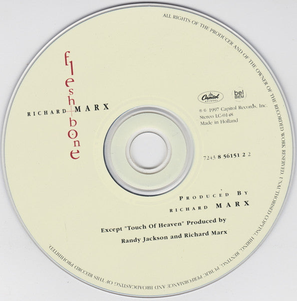 Richard Marx - Flesh And Bone (CD) - Discords.nl