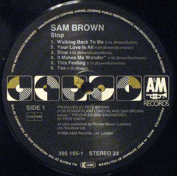 Sam Brown - Stop! (LP Tweedehands)