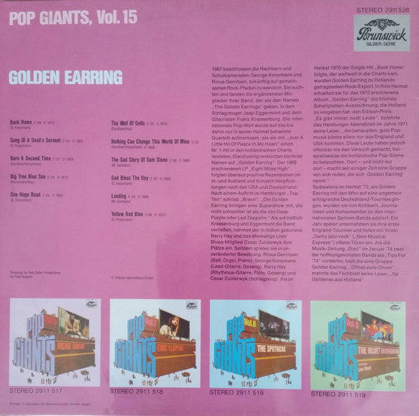 Golden Earring - Pop Giants, Vol. 15 (LP Tweedehands)