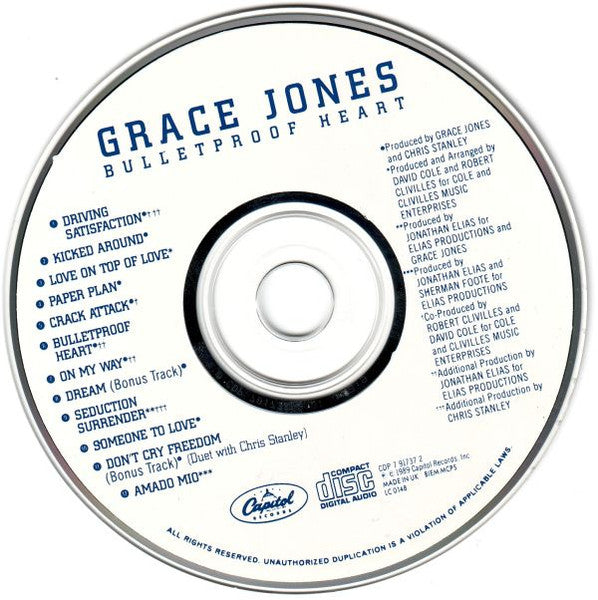 Grace Jones - Bulletproof Heart (CD Tweedehands)