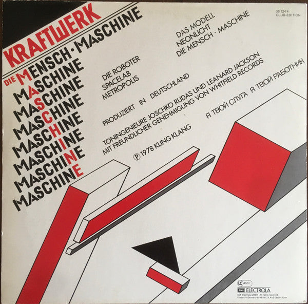 Kraftwerk - Die Mensch-Maschine (LP Tweedehands) - Discords.nl