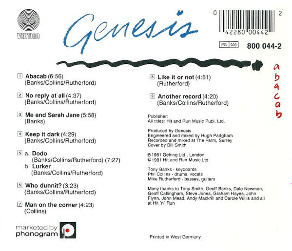 Genesis - Abacab (CD Tweedehands)