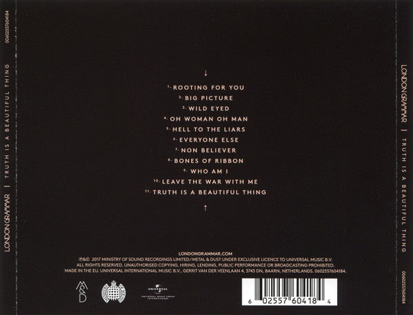 London Grammar - Truth Is A Beautiful Thing (CD Tweedehands)