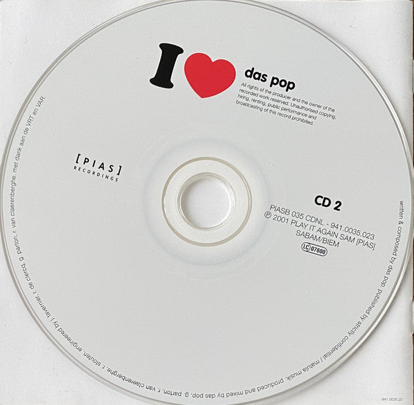 Das Pop - I ♥ (CD Tweedehands)