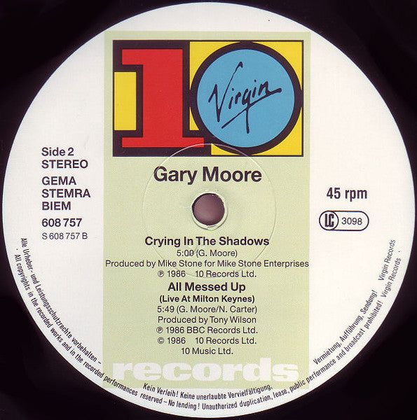 Gary Moore - Over The Hills And Far Away (12" Tweedehands)