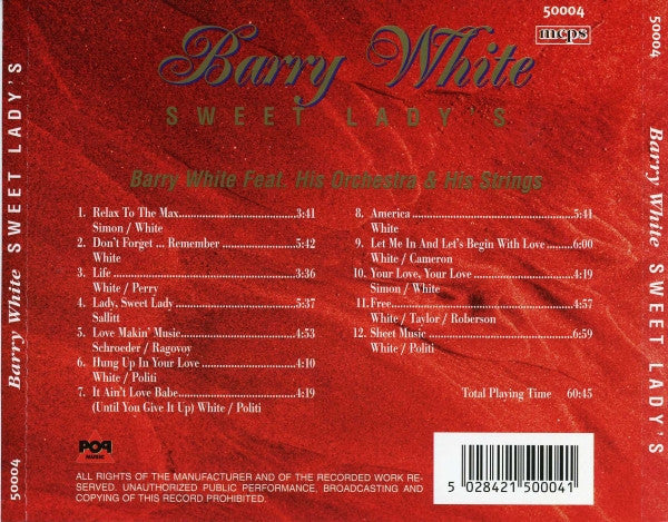 Barry White - Sweet Lady's (CD Tweedehands)