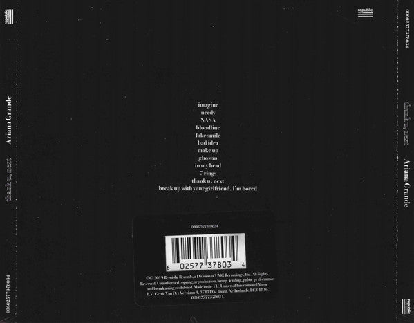 Ariana Grande - Thank U, Next (CD)