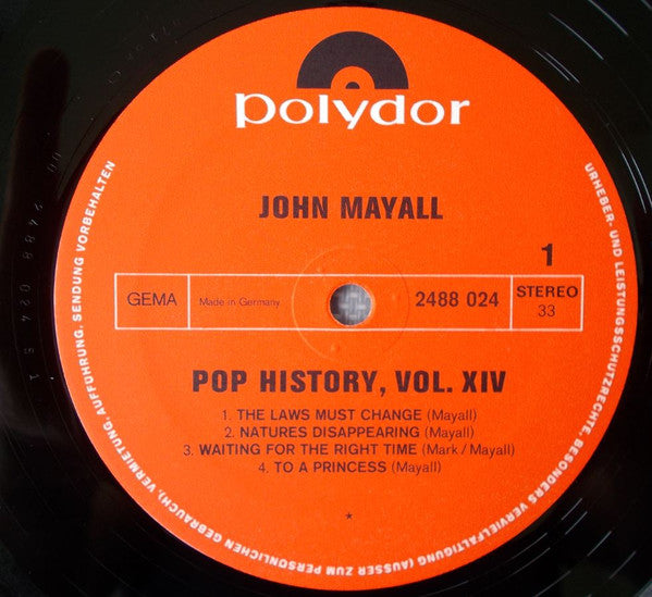 John Mayall - Pop History Vol. 14 (LP Tweedehands)