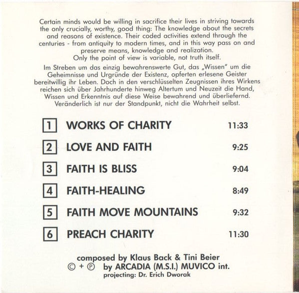 Klaus Back & Tini Beier - Enigma Of Faith (CD)