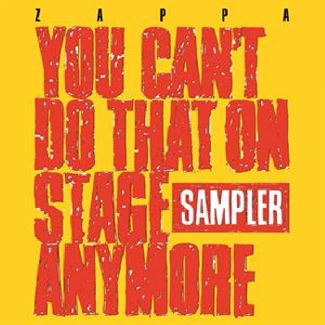 Frank Zappa - You can't do that on stage anymore (sampler) (LP) - Discords.nl