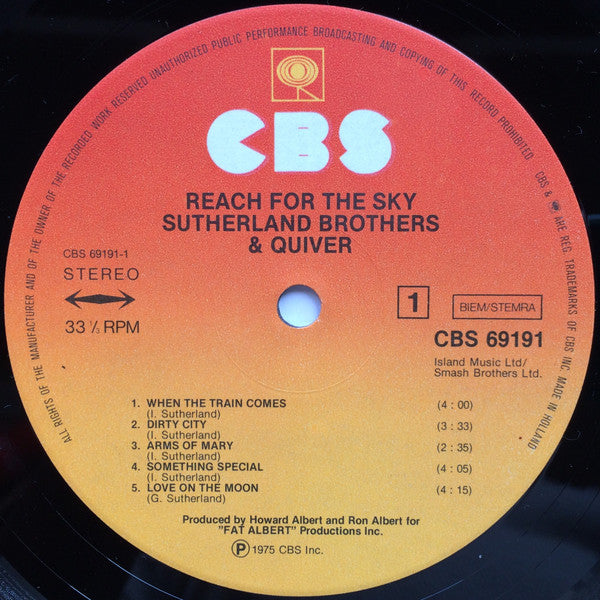 Sutherland Brothers & Quiver - Reach For The Sky (LP Tweedehands) - Discords.nl