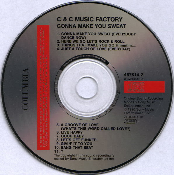 C + C Music Factory - Gonna Make You Sweat (CD)