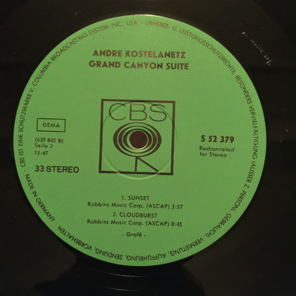 André Kostelanetz And His Orchestra - Grand Canyon Suite (LP Tweedehands)