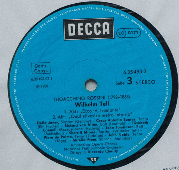 Gioacchino Rossini - Wilhelm Tell (LP Tweedehands)