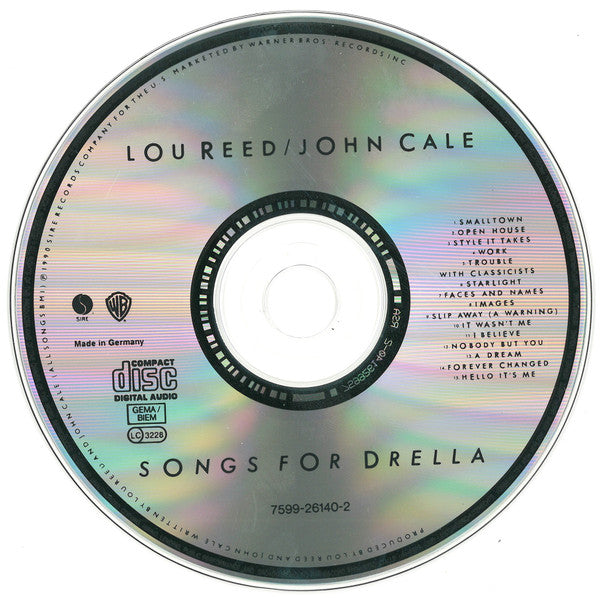Lou Reed / John Cale - Songs For Drella (CD Tweedehands)