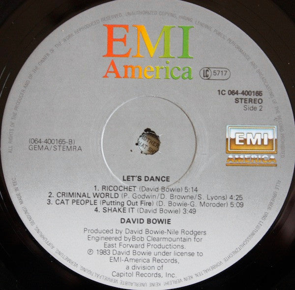 David Bowie - Let's Dance (LP Tweedehands)