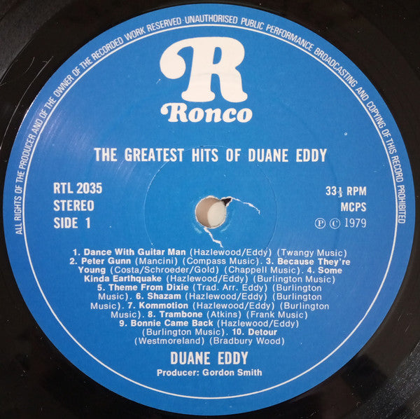 Duane Eddy - The Greatest Hits Of Duane Eddy (LP Tweedehands)