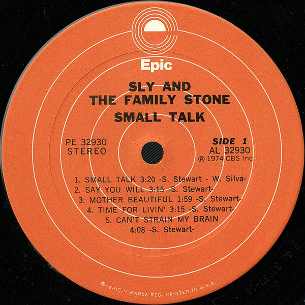 Sly & The Family Stone - Small Talk (LP Tweedehands)