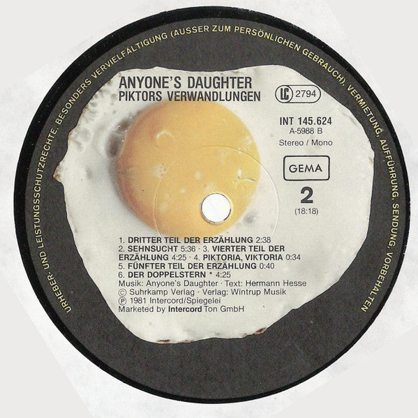 Anyone's Daughter - Piktors Verwandlungen (LP Tweedehands)