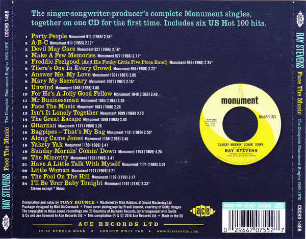 Ray Stevens - Face The Music: The Complete Monument Singles 1965-1970 (CD)