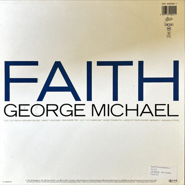 George Michael - Faith (LP Tweedehands) - Discords.nl