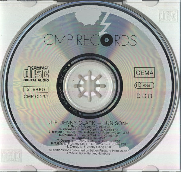 J.-F. Jenny-Clark - Unison (CD Tweedehands) - Discords.nl