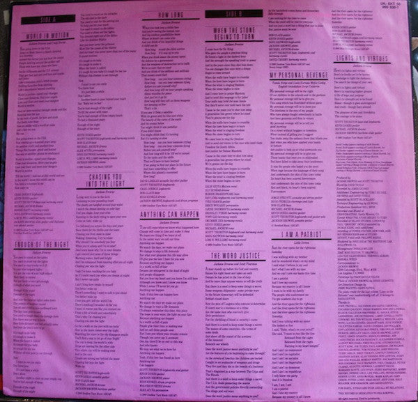 Jackson Browne - World In Motion (LP Tweedehands)