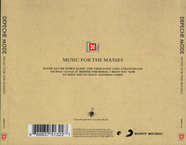 Depeche Mode - Music For The Masses (CD) - Discords.nl