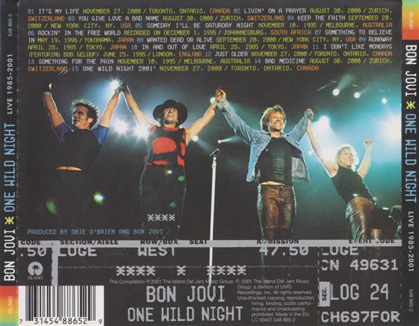 Bon Jovi - One Wild Night: Live 1985-2001 (CD)