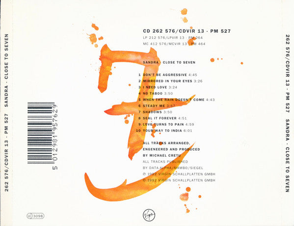 Sandra - Close To Seven (CD)